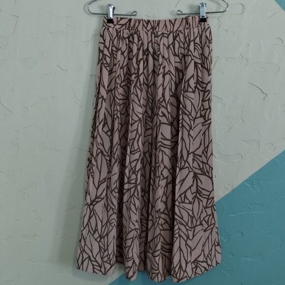 Vintage 1970's Campus Casuals of California Blush Pleated Skirt - Picture 7 of 9